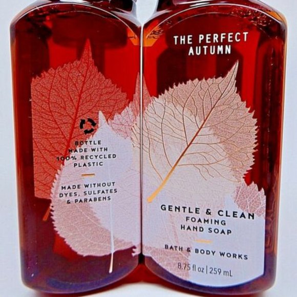 * 3 Bath & Body Works THE PERFECT AUTUMN Gentle Foaming Hand Soap - Picture 4 of 7